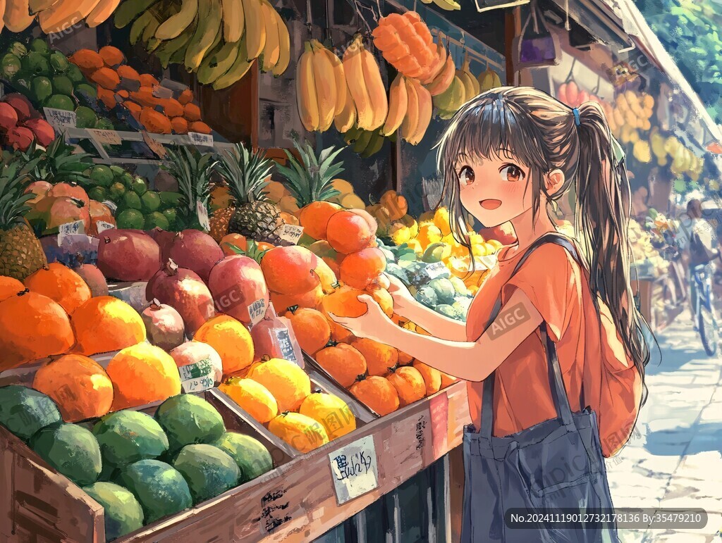 水果店女孩儿