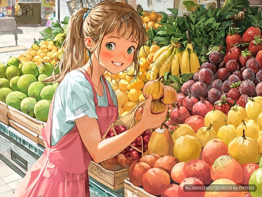 水果店女孩儿