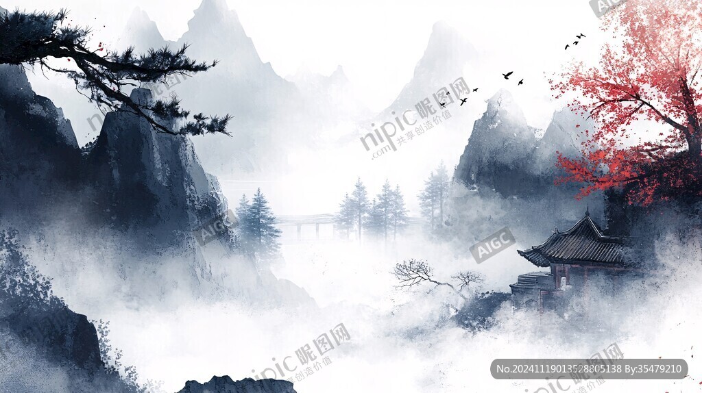 高清古风山水
