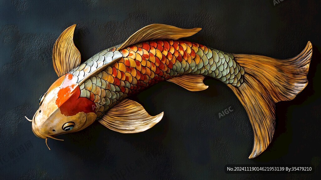 鲤鱼3d画