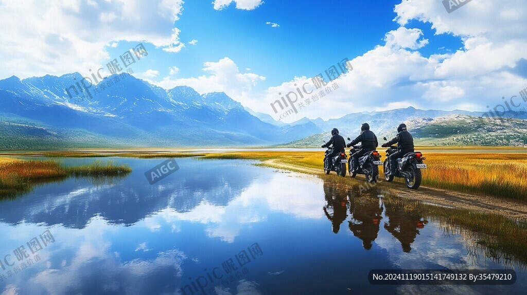 骑行驴友青春旅行