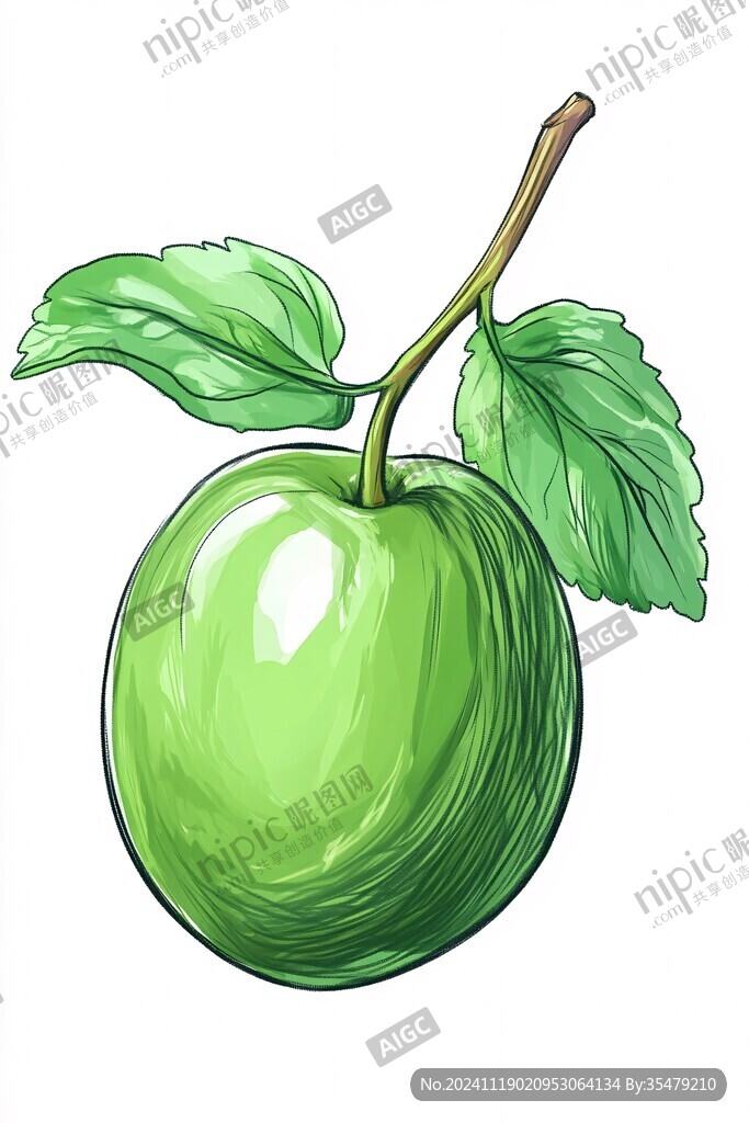手绘大青枣