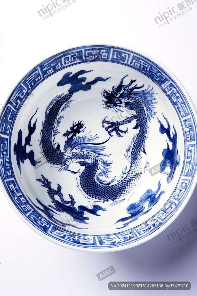 龙纹茶碗