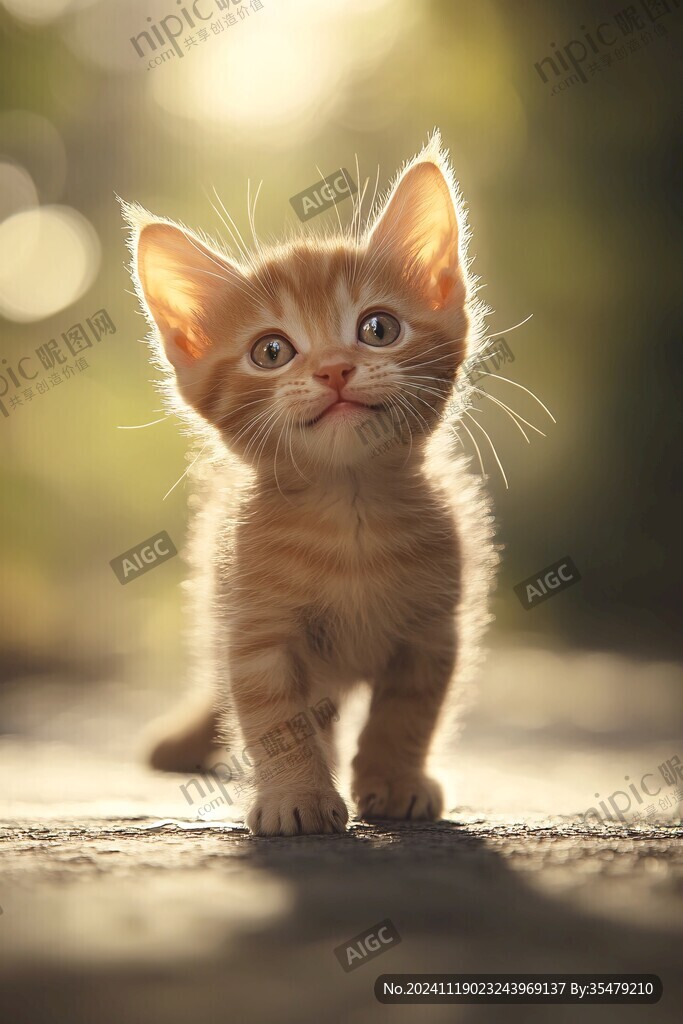 黄色小猫素材