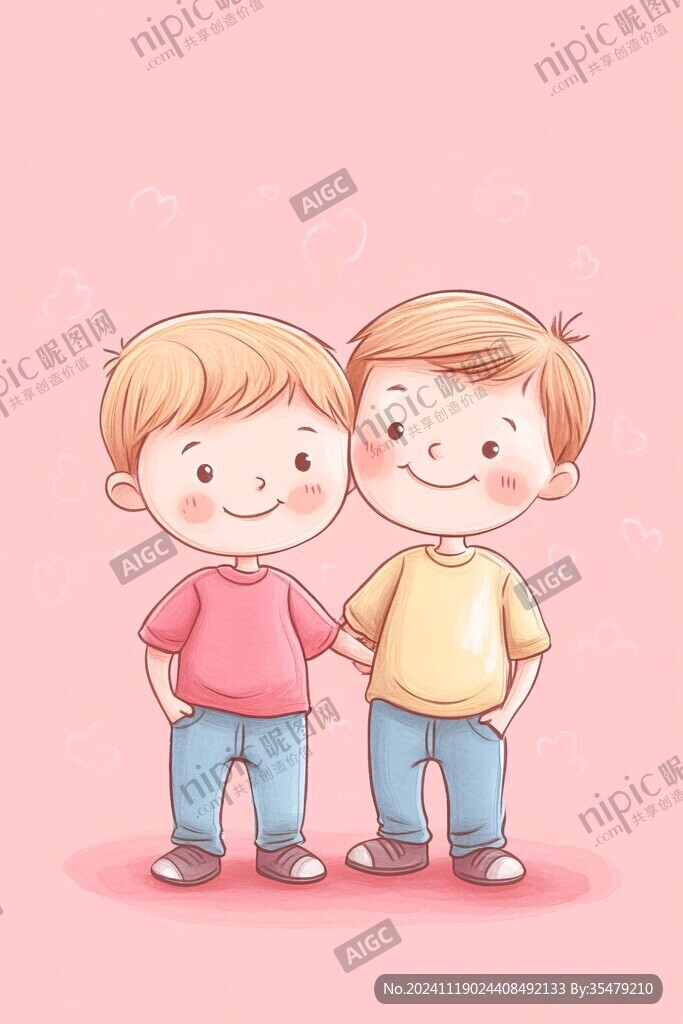 两小无猜插画