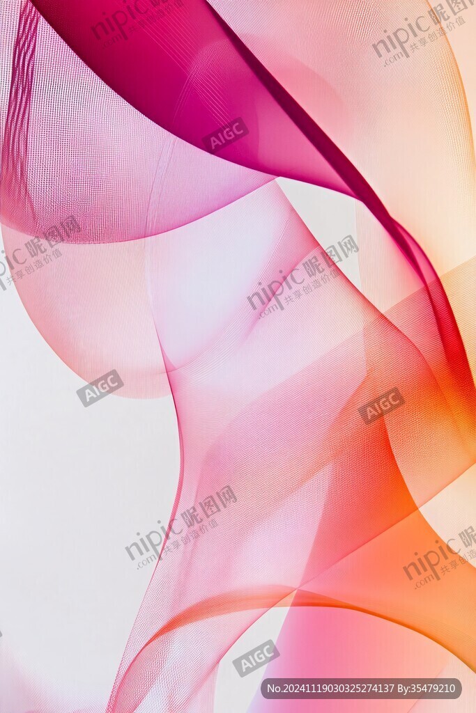 桃红色柔美曲线