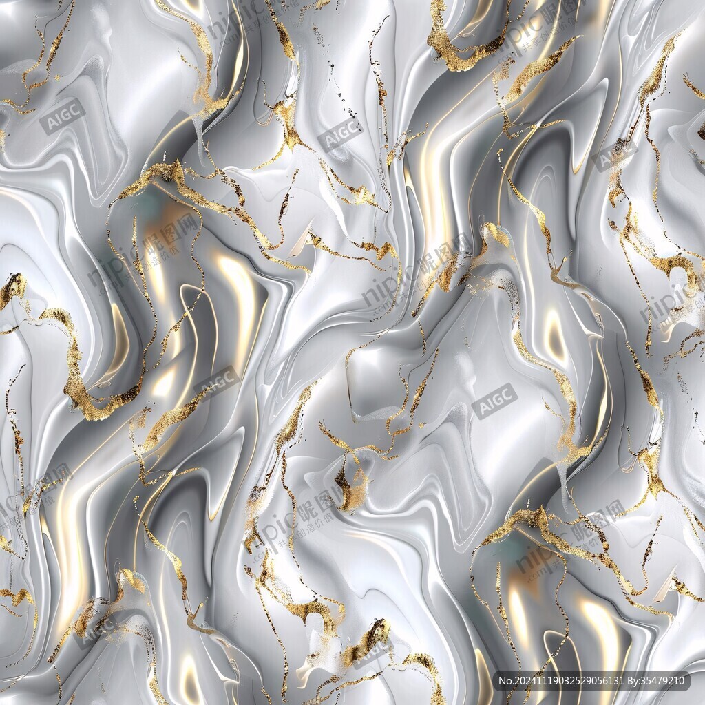 金色抽象流体纹理背景