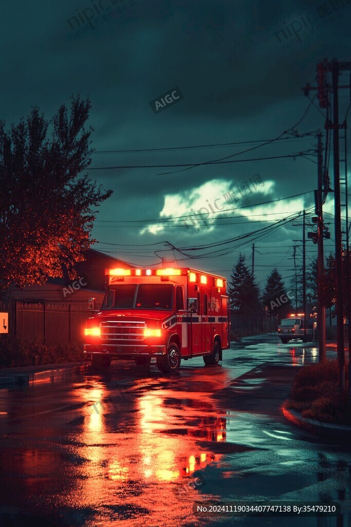 雨夜行人与车辆