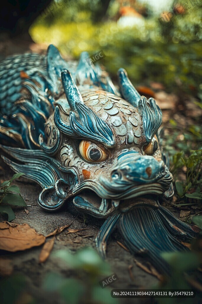 龙鱼雕塑