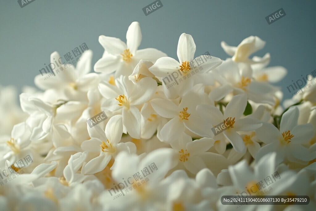 特写花草茶茉莉花4k