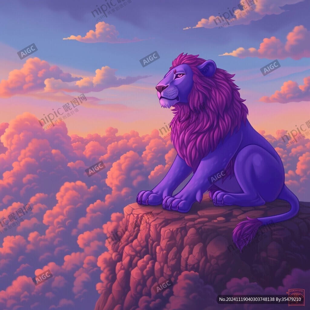 雄壮的动物插画