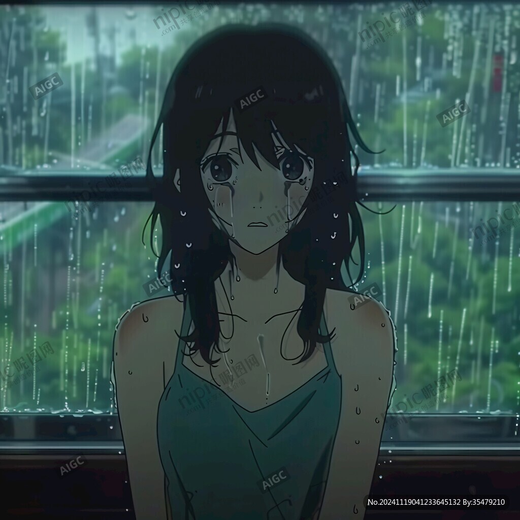 意欲滚动的雨珠