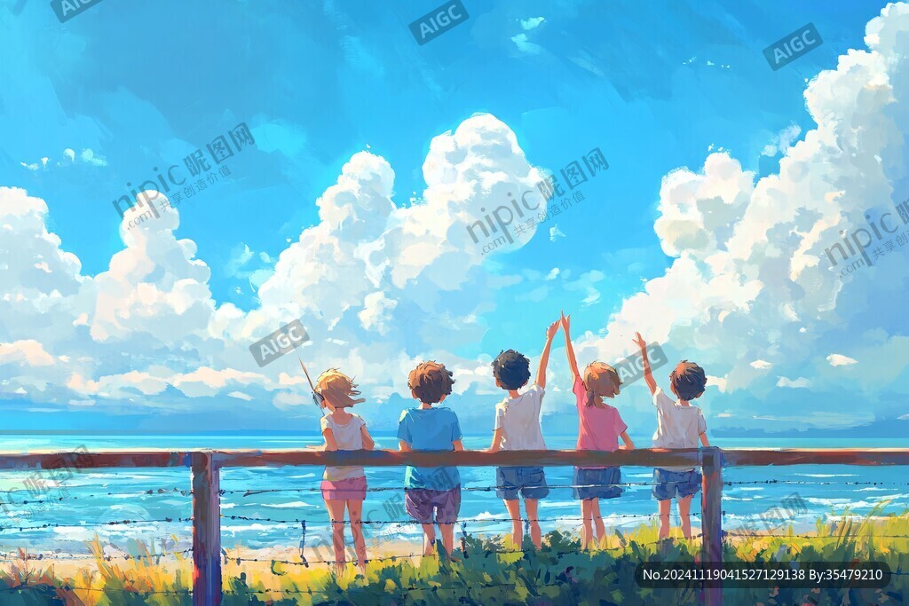 动漫海边