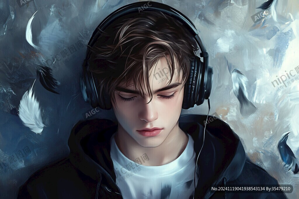 手绘追光的少年