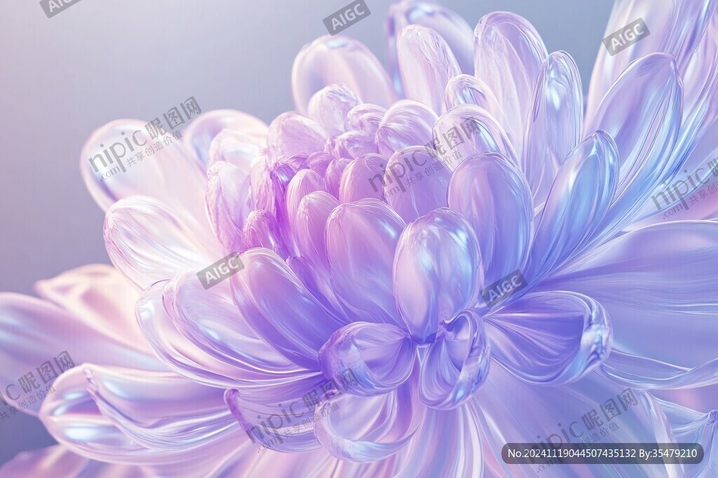 渐变风花朵