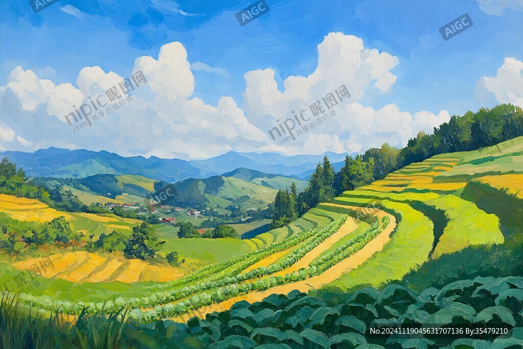田园插画