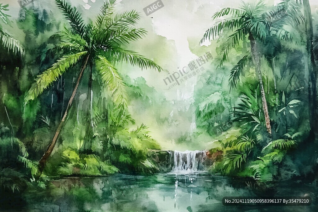 雨林插画