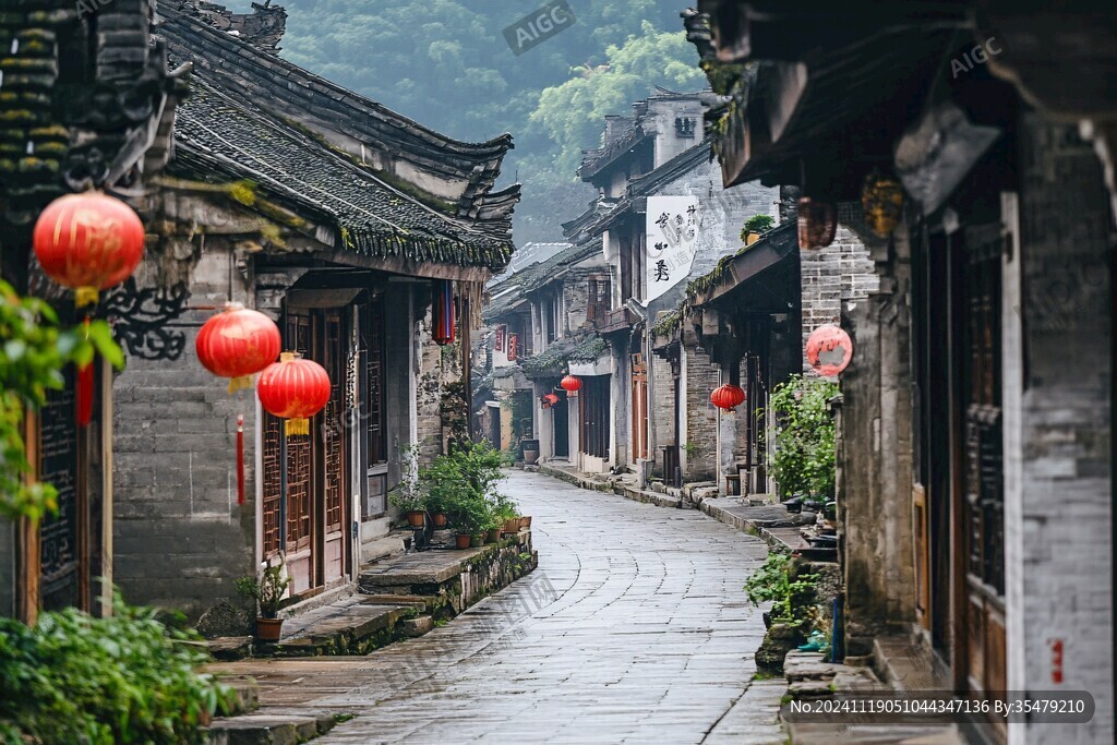 古镇雨季