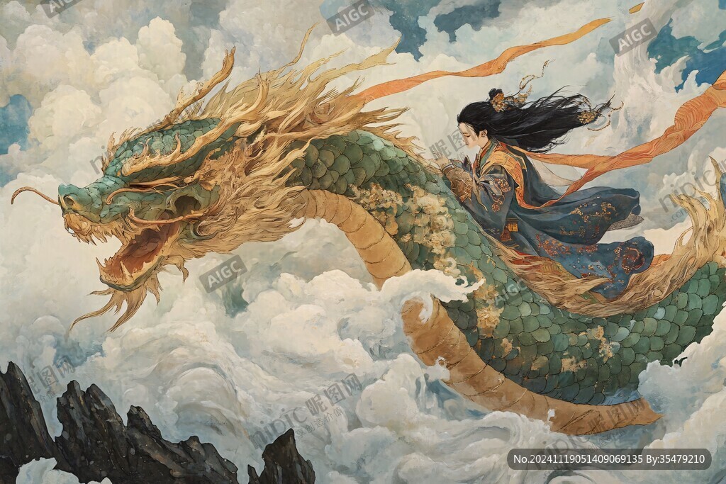 龙包装插画