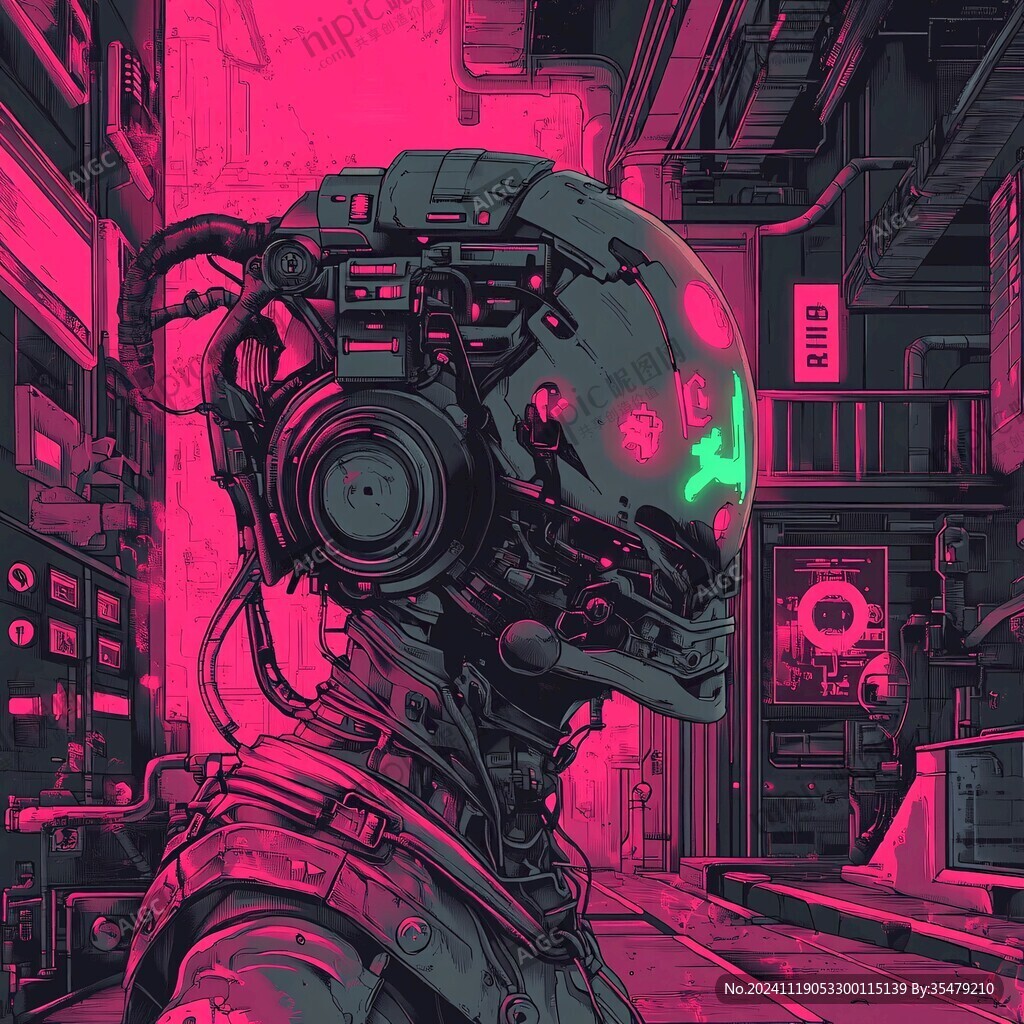 赛博朋克装饰画