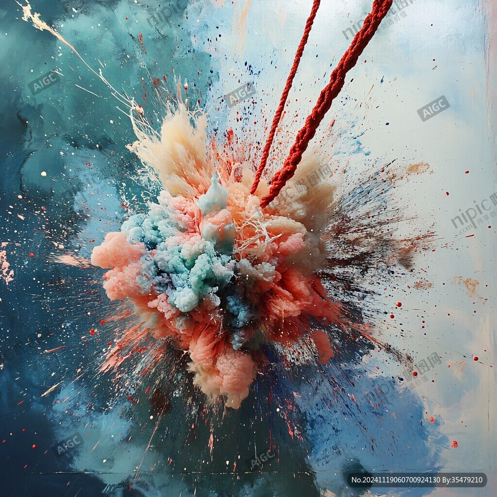 创意酷炫特效晕染印刷