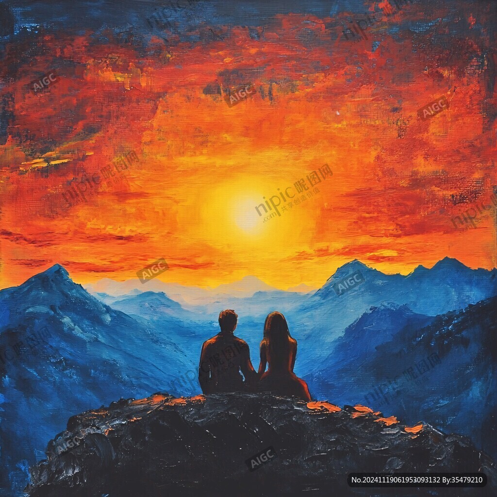 情侣油画