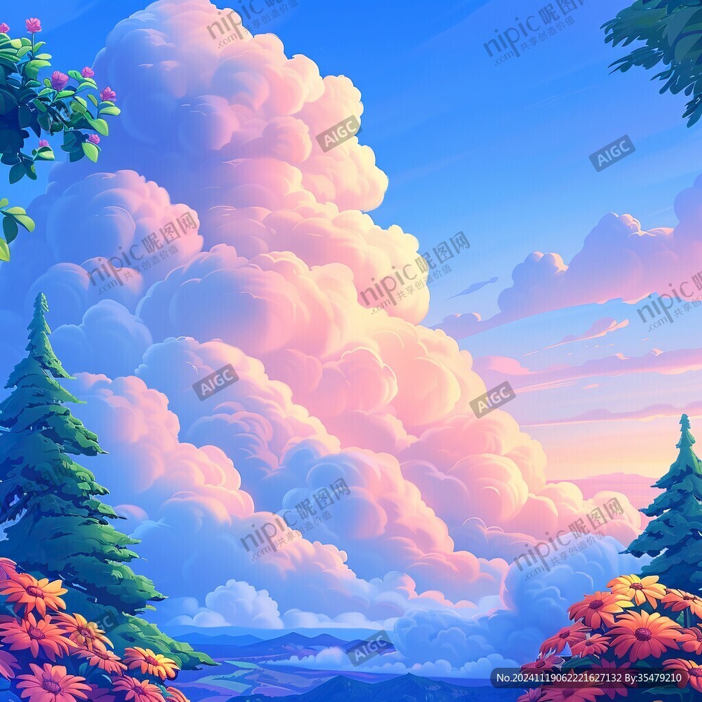 风景场景插画