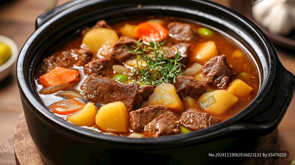 高清牛肉砂锅