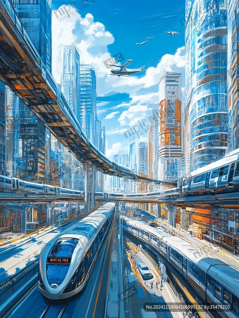 高铁行驶城市门户