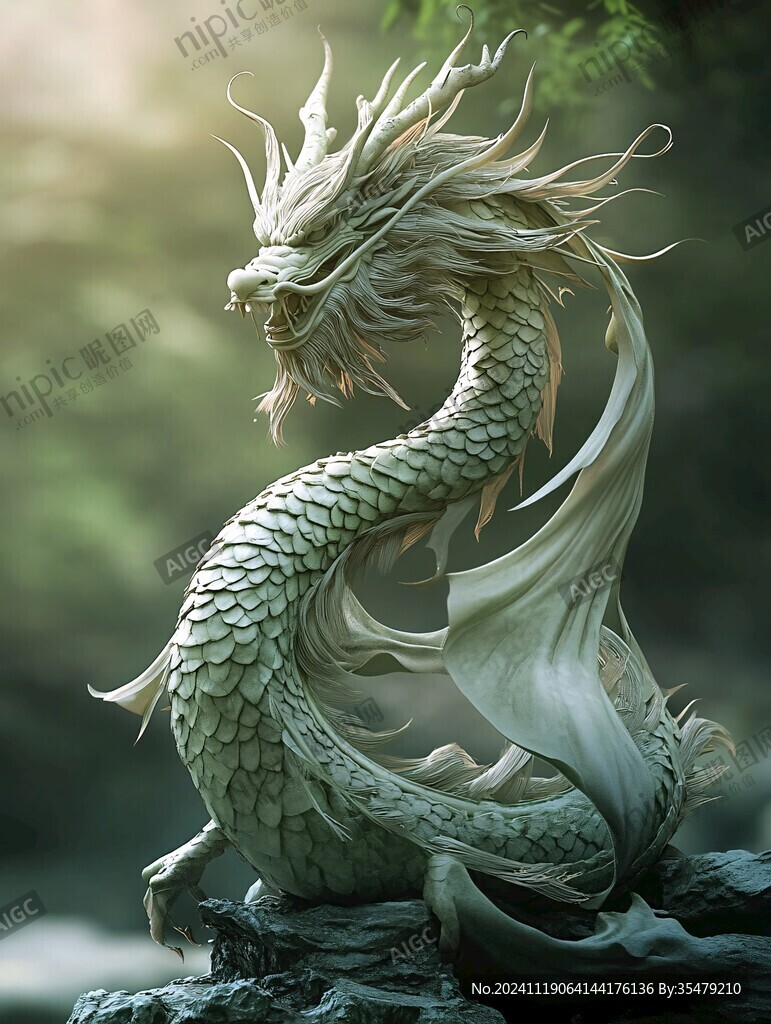 高清龙雕塑