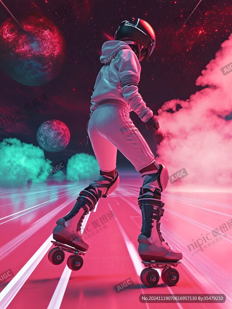 轮滑插画系列