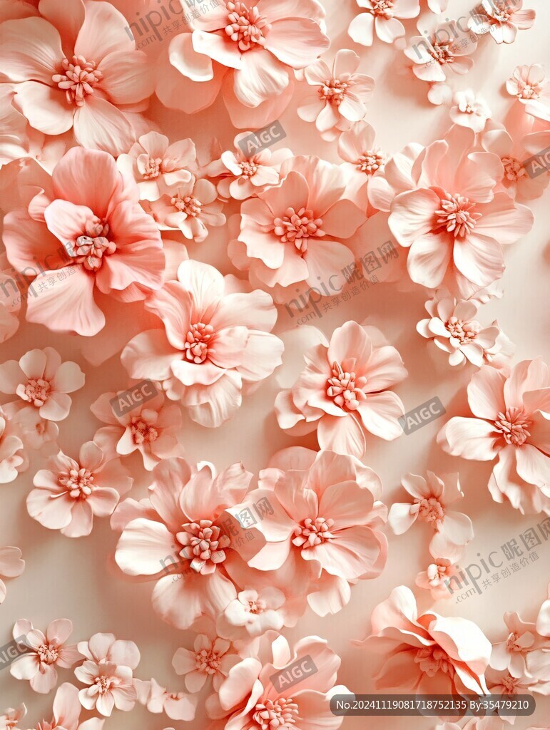 3d立体唯美花卉