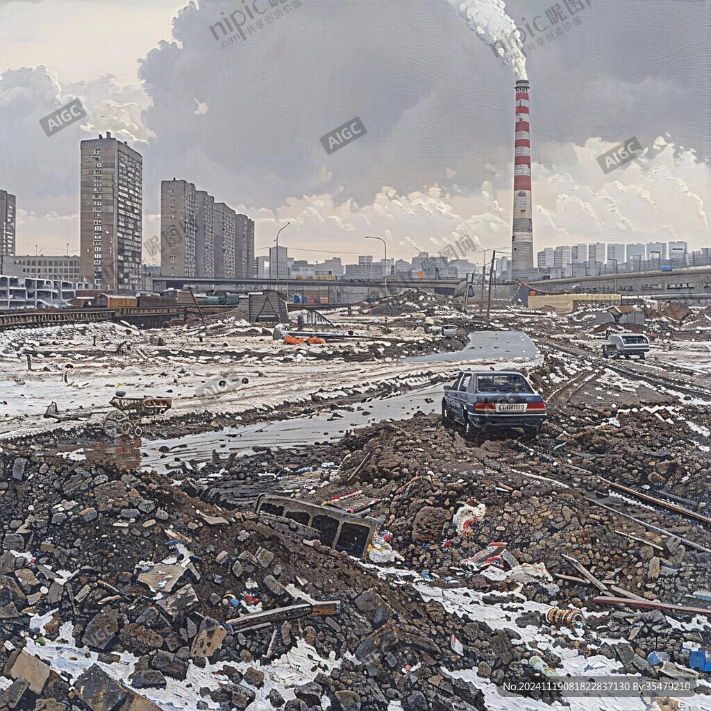 雪后的工地建设