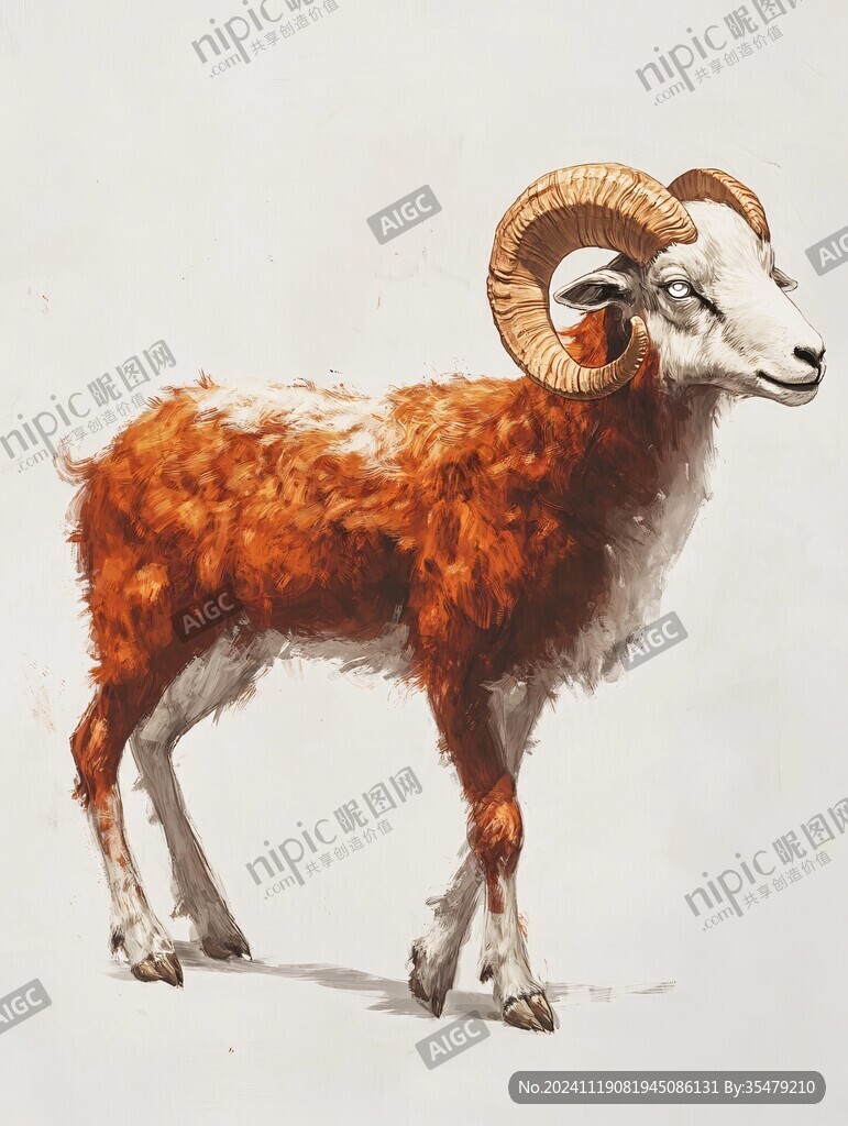 阿尔巴斯羊插画