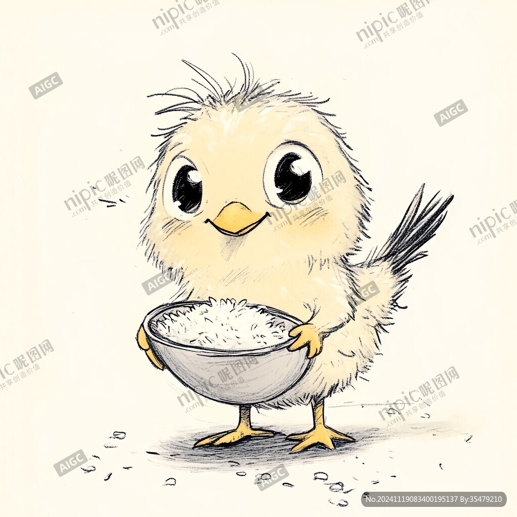 小鸭手绘