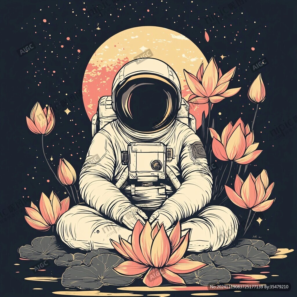 宇航员插画