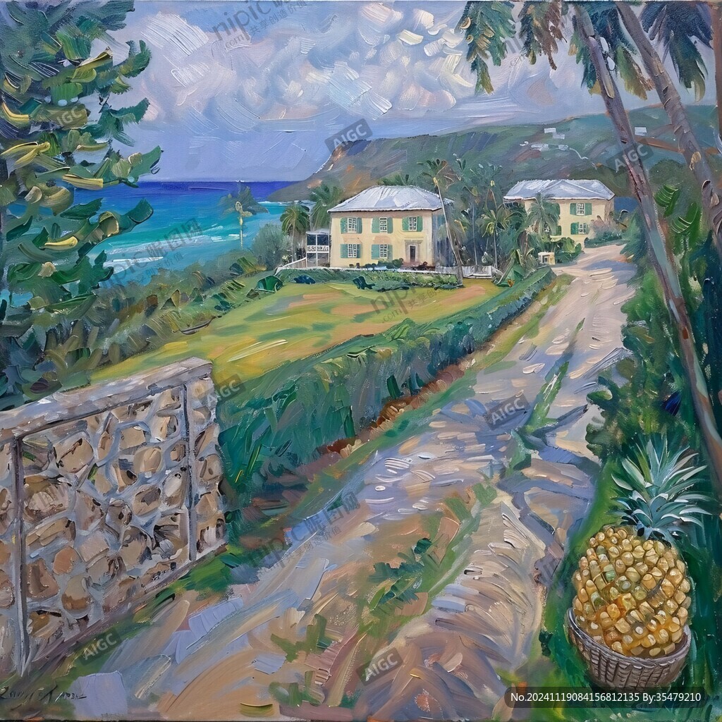 毛里求斯油画