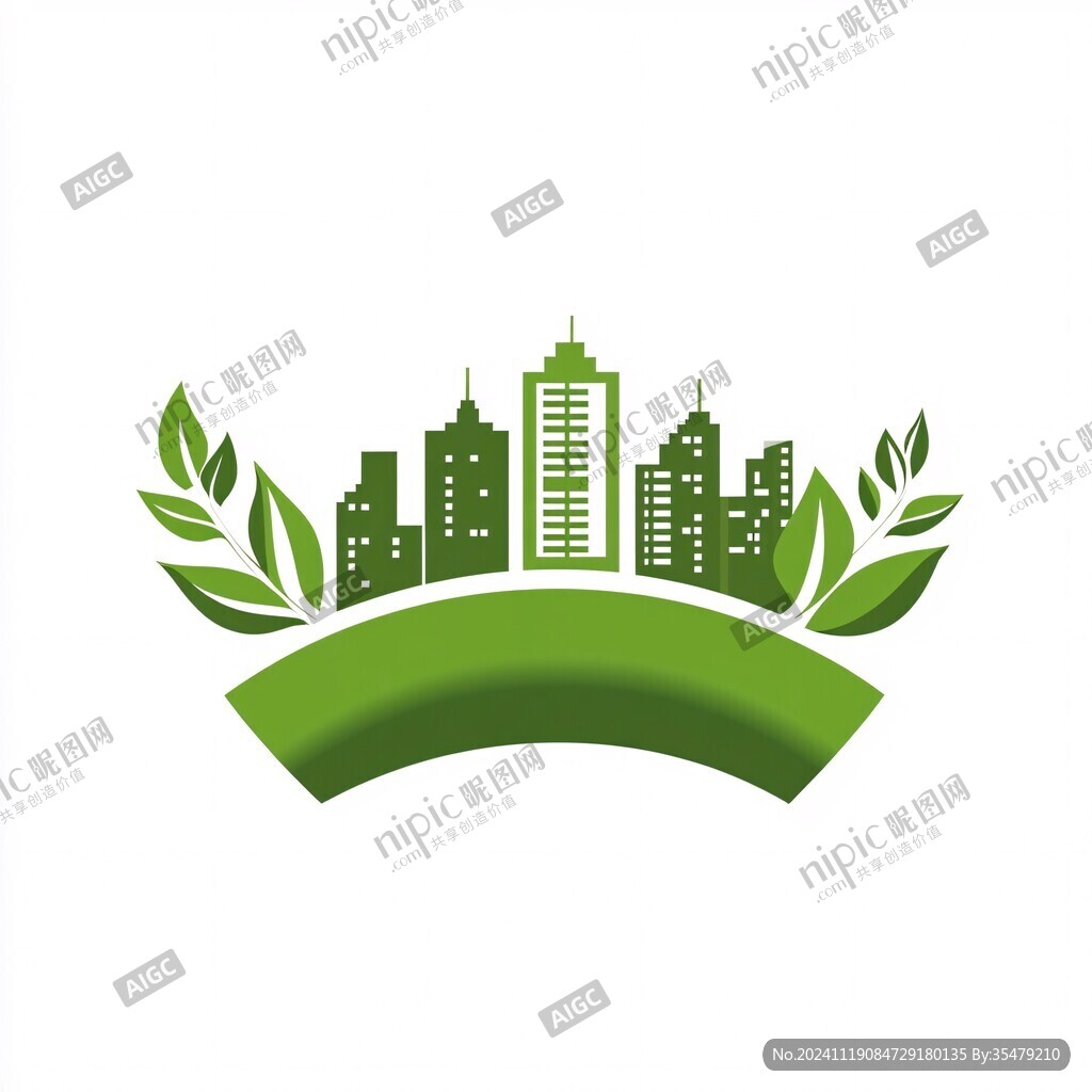 建筑城市绿化logo