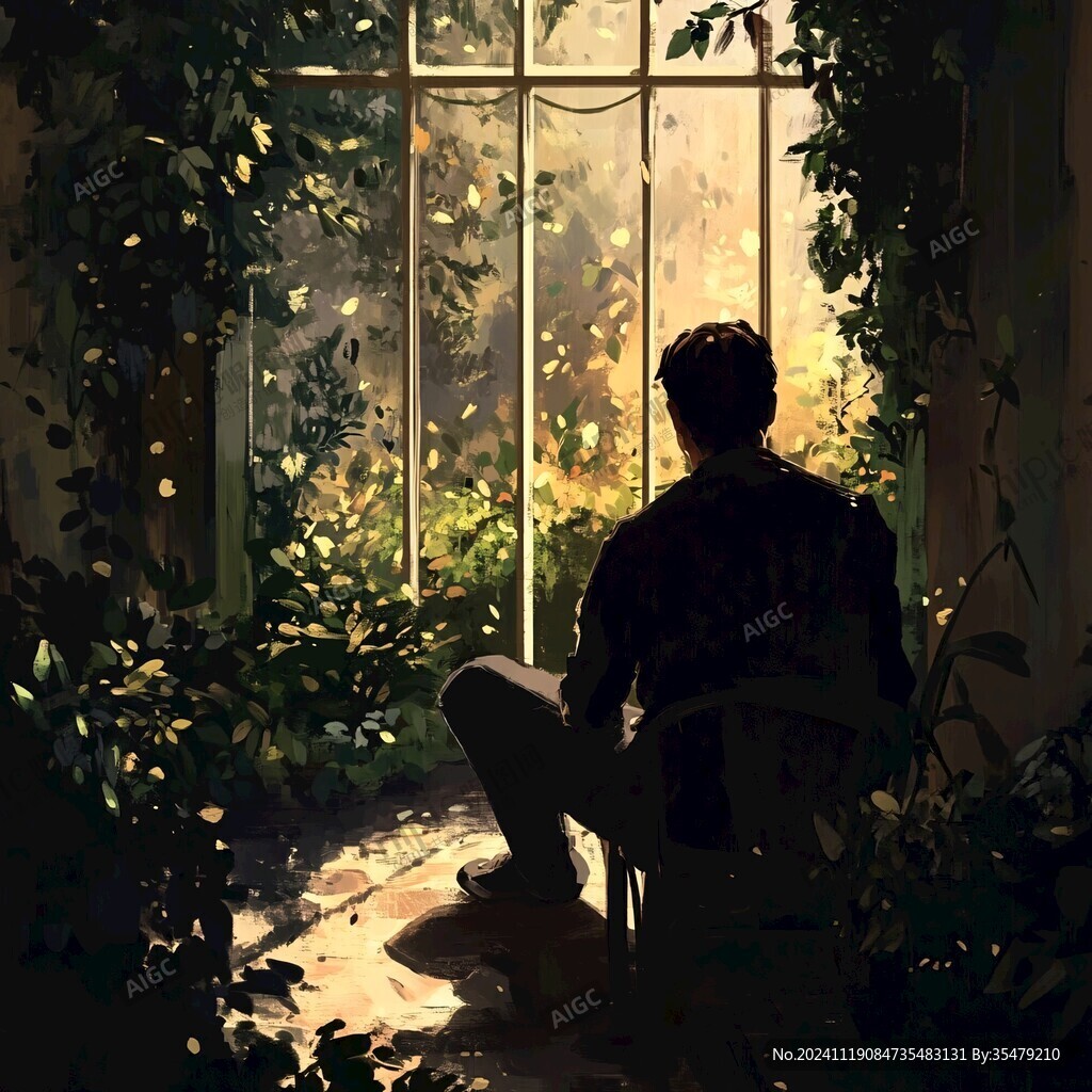 手绘追光的少年