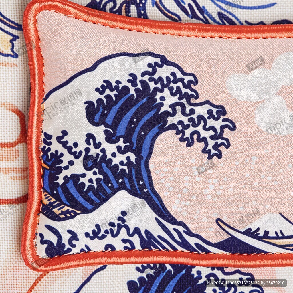 锦鲤枕套抱枕图案