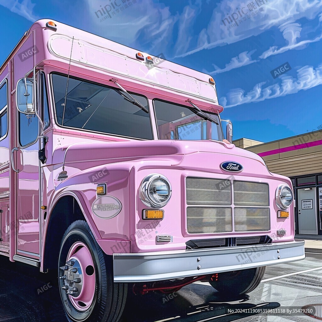 粉色吉普车