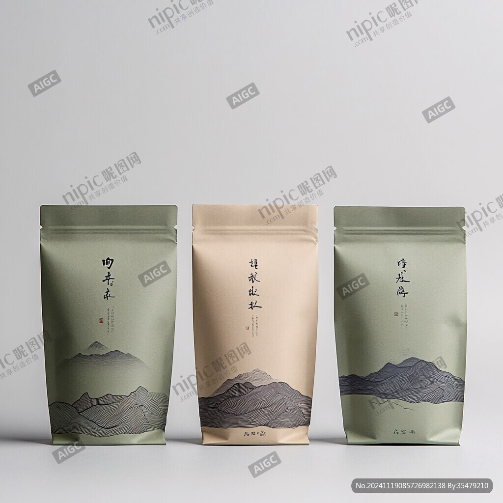自封袋茶叶包装设计