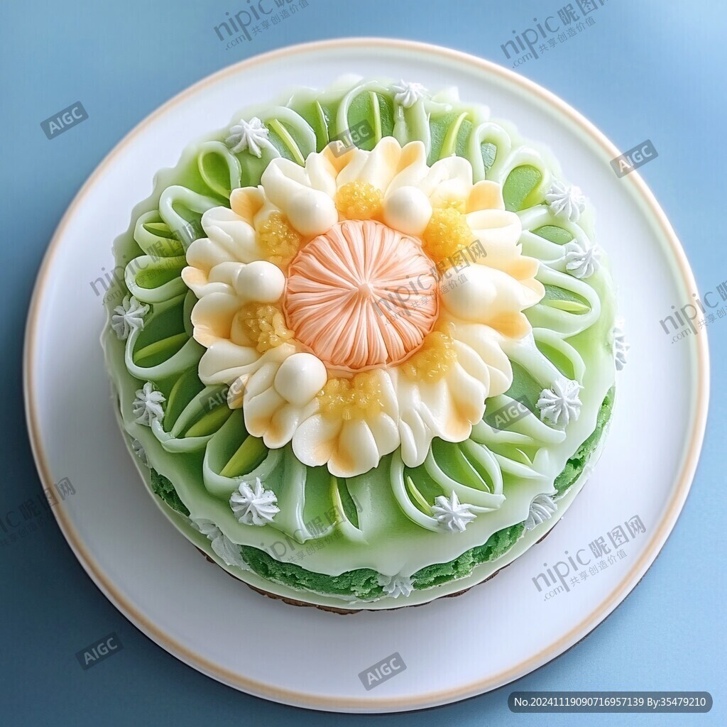 蛋糕花纹雕
