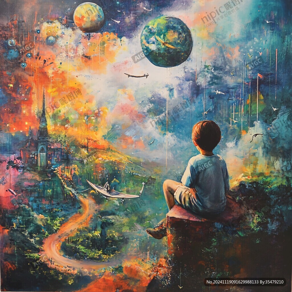 虚浮的世界绘画