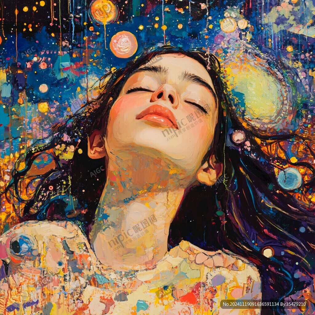 宇宙女孩插画