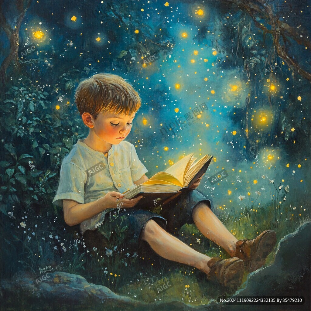 梦幻儿童插画超治愈