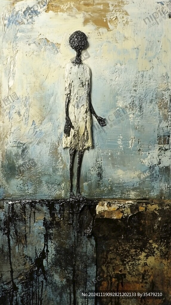 抽象人物油画