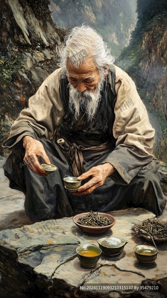 华陀配药蜡像