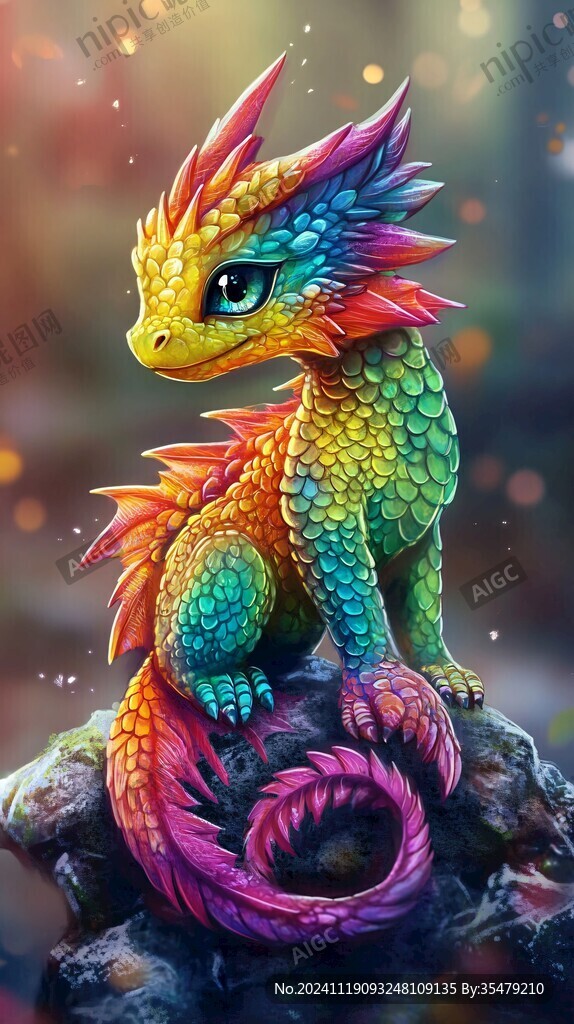 q版龙插画