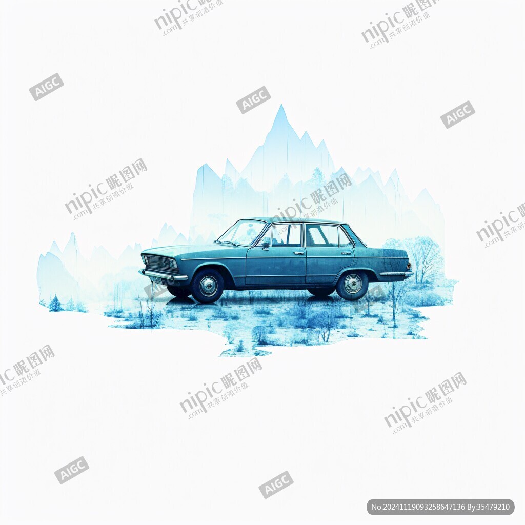 复古车插画